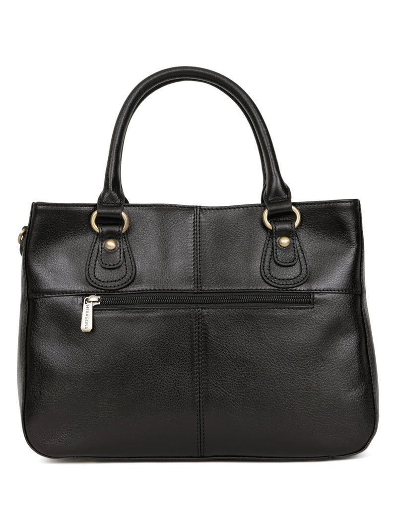 Sac porté main 2 poignées  Cuir RÉPUBLIQUE Noir - Kiabi