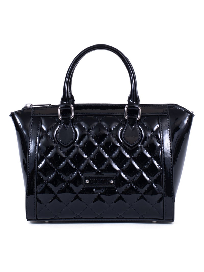 Sac porté main 2 poignées Daisy Femme Noir - Kiabi