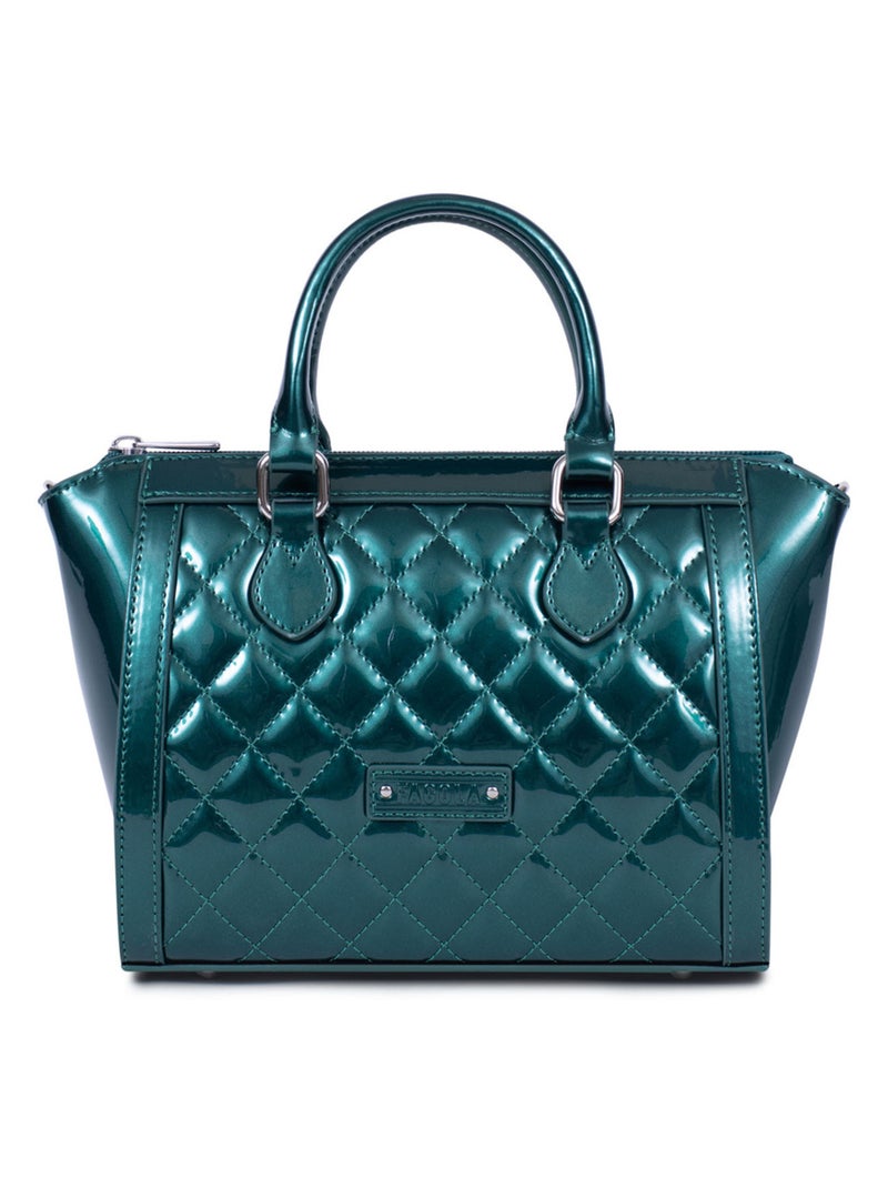 Sac porté main 2 poignées Daisy Femme Vert émeraude - Kiabi