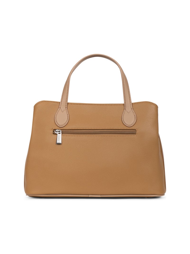 Sac porté main 2 poignées Flavia  | FAGOLA Taupe - Kiabi