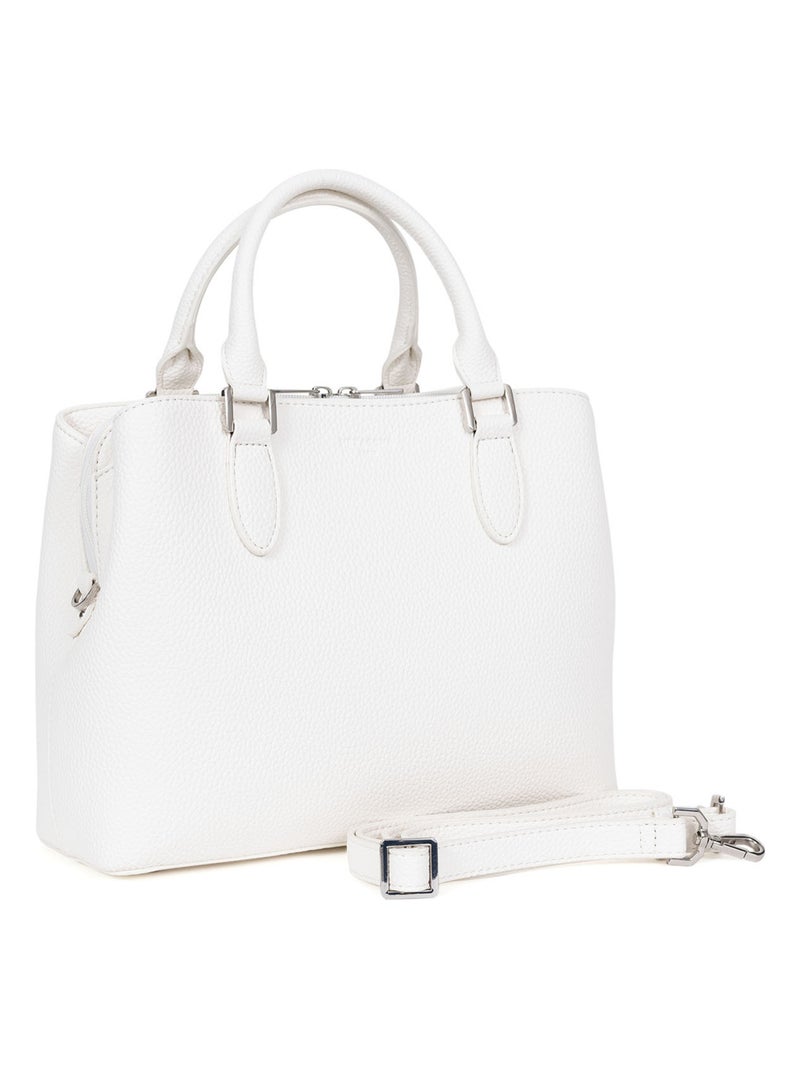 Sac porté main 2 poignées MADRID Blanc - Kiabi