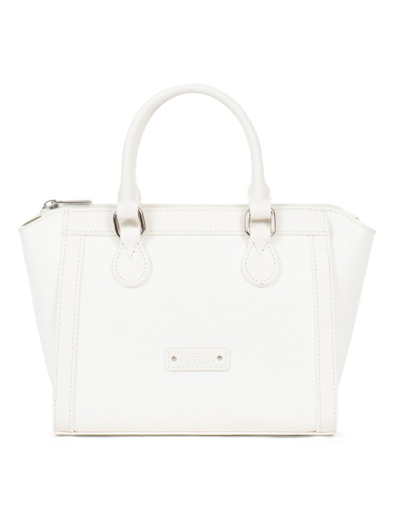 Sac porté main 2 poignées Maria Femme Blanc - Kiabi