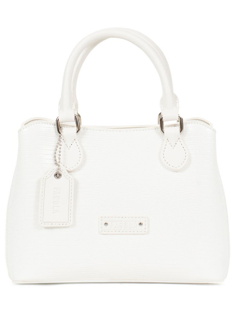 Sac porté main 2 poignées Maria Femme Blanc - Kiabi