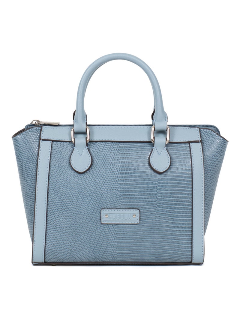 Sac porté main 2 poignées Maria Femme Bleu clair - Kiabi