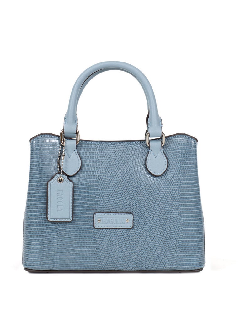 Sac porté main 2 poignées Maria Femme Bleu clair - Kiabi