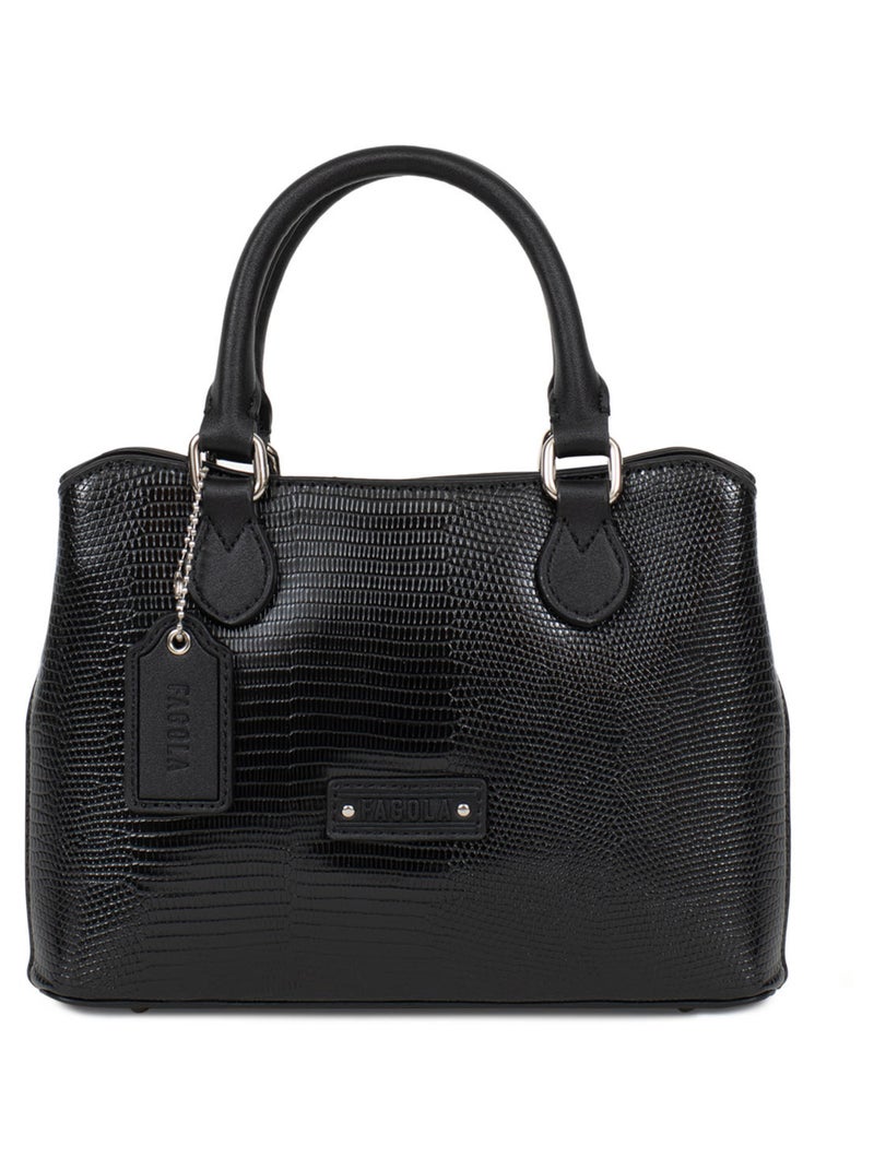 Sac porté main 2 poignées Maria Femme Noir - Kiabi