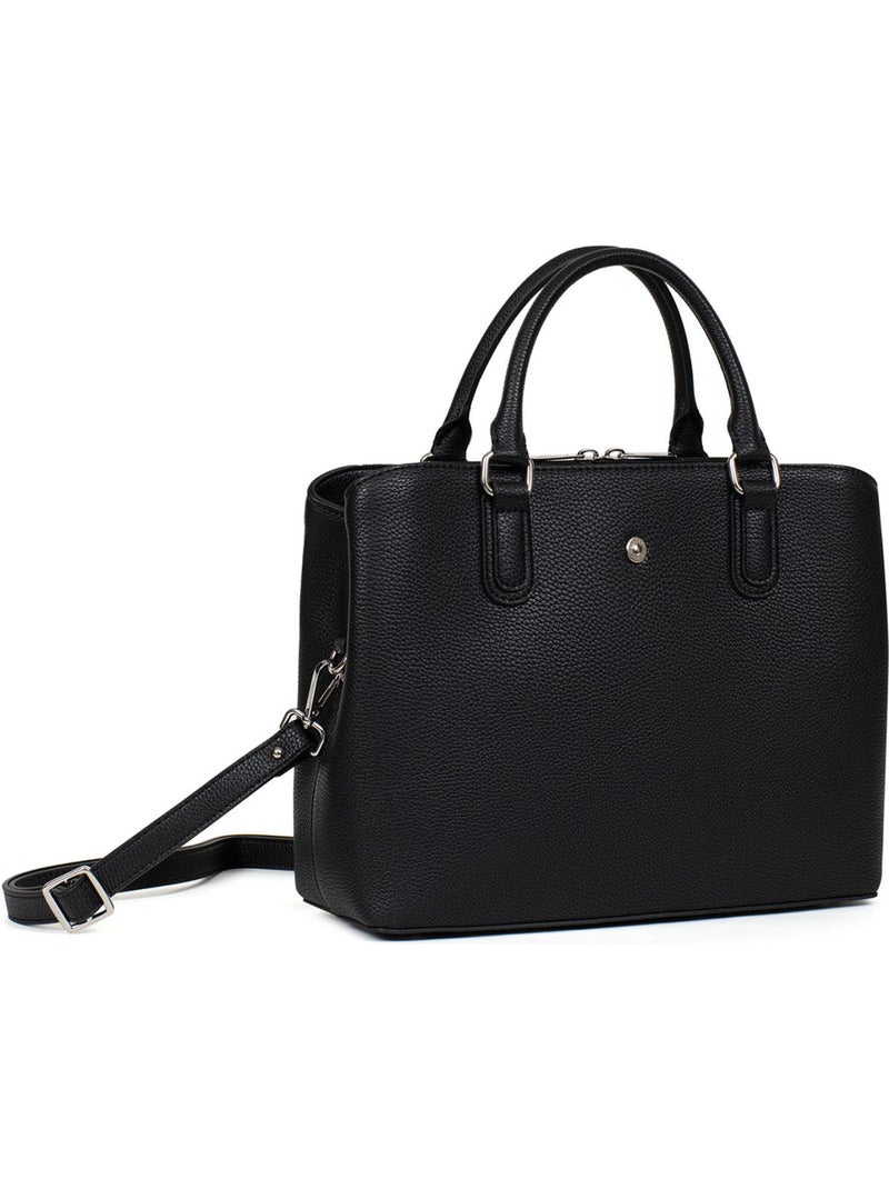 Sac porté main 2 poignées MAYA Noir - Kiabi