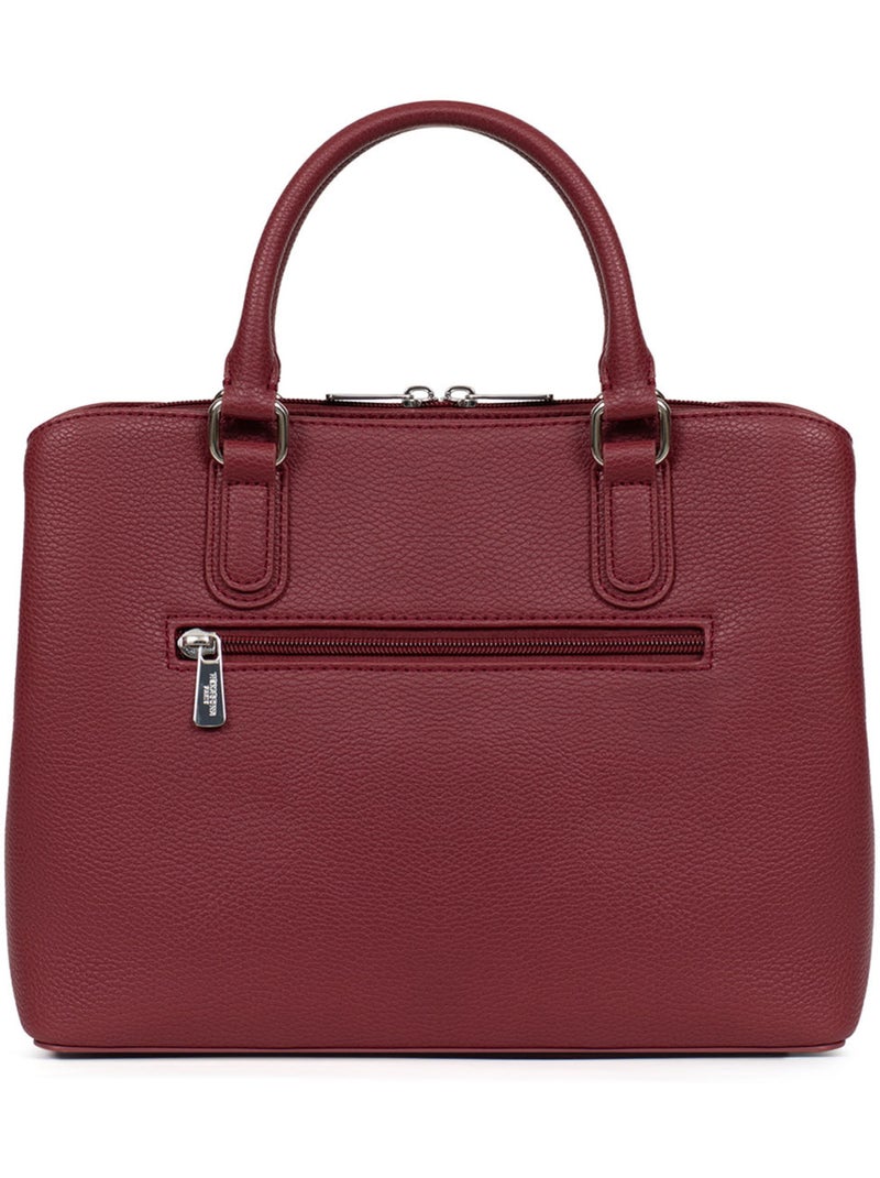Sac porté main 2 poignées MAYA Rouge carmin - Kiabi