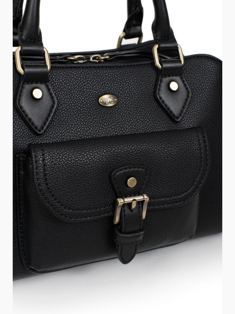 Sac porté main 2 poignées RONDA Noir - Kiabi