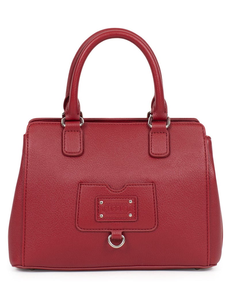Sac porté main 2 poignées Rouge carmin - Kiabi