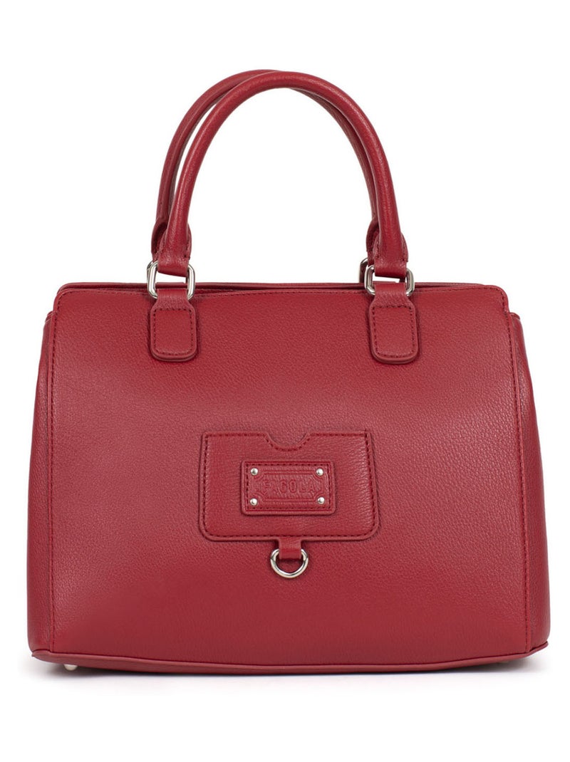 Sac porté main 2 poignées Rouge carmin - Kiabi