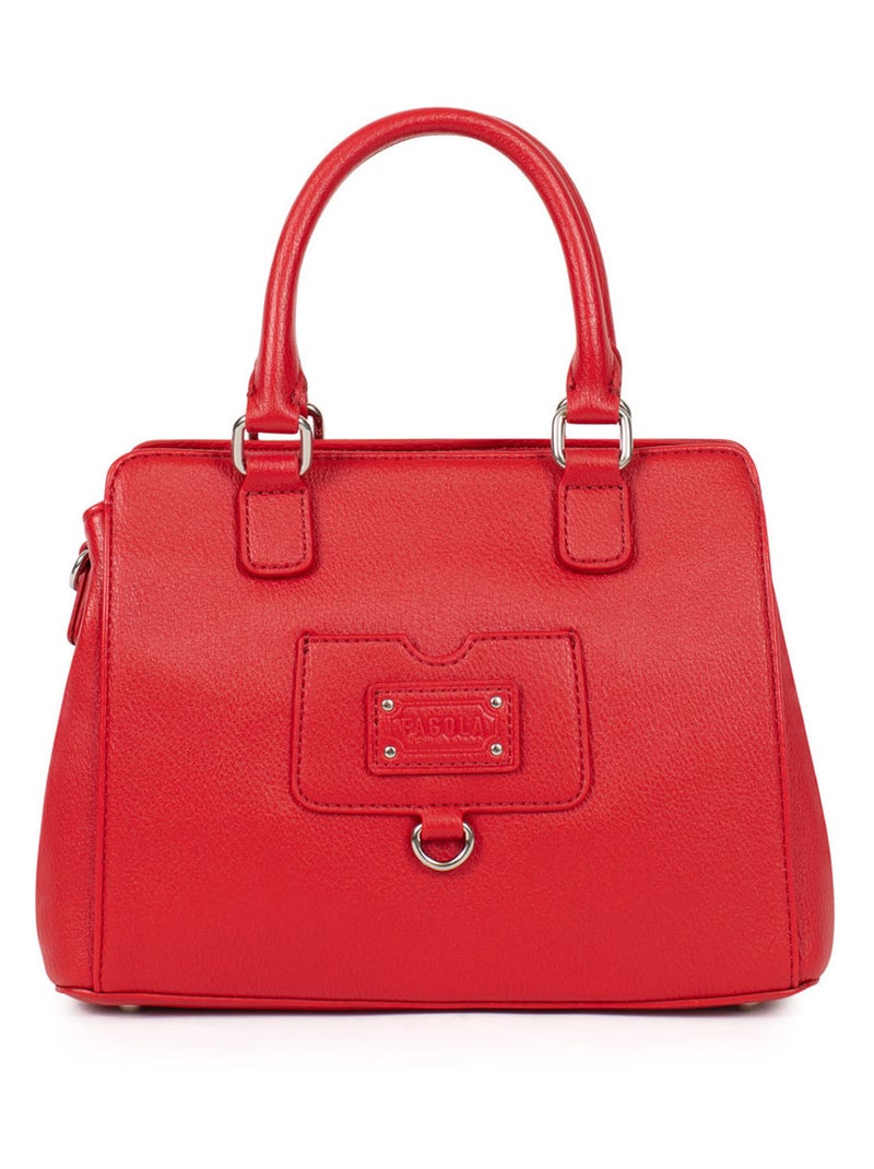 Sac porté main 2 poignées Rouge foncé - Kiabi