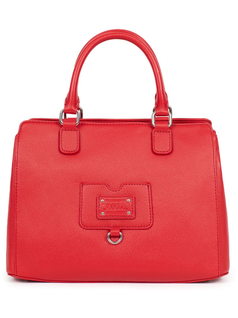 Sac porté main 2 poignées Rouge foncé - Kiabi