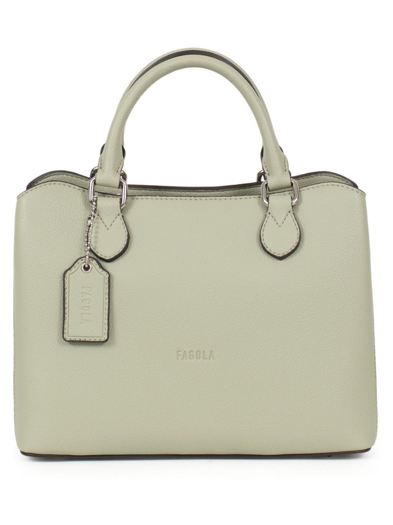 Sac porté main 2 poignées Stella Femme Bleu aqua - Kiabi