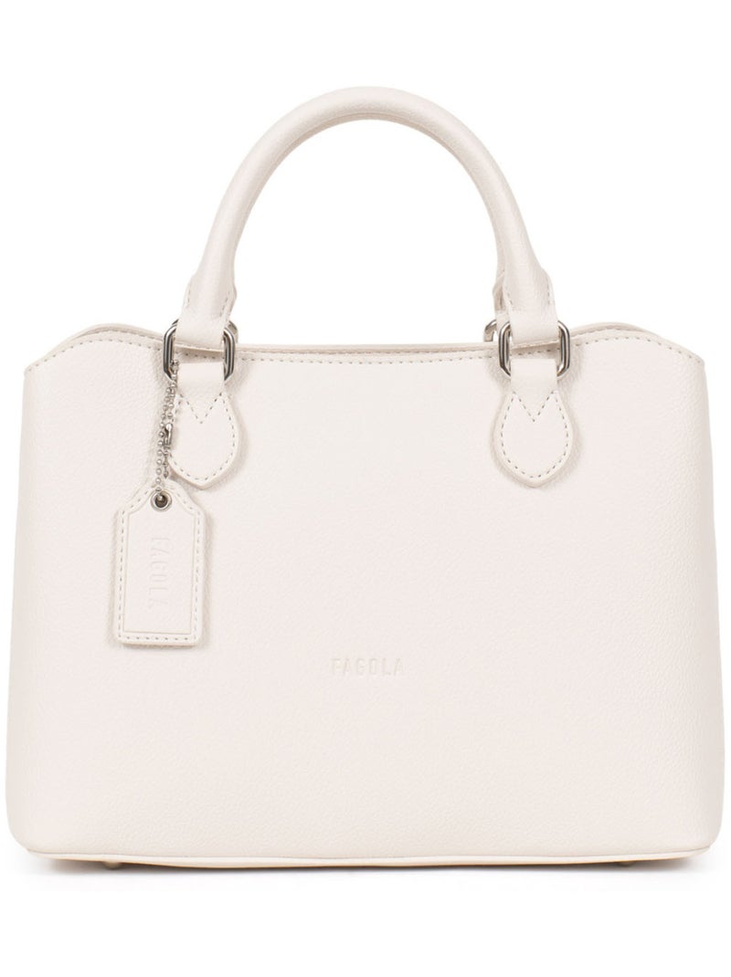 Sac porté main 2 poignées Stella Femme Ivoire - Kiabi
