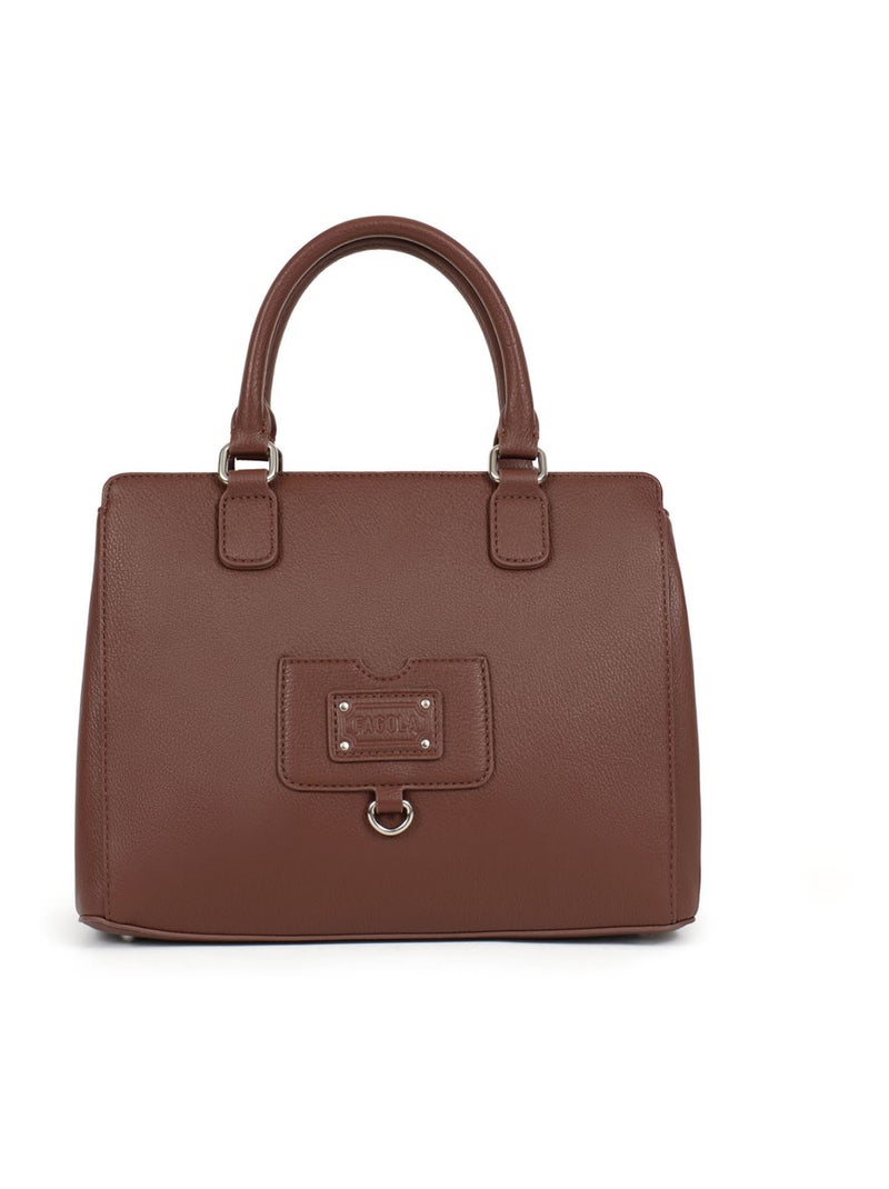 Sac porté main 2 poignées Terracotta - Kiabi