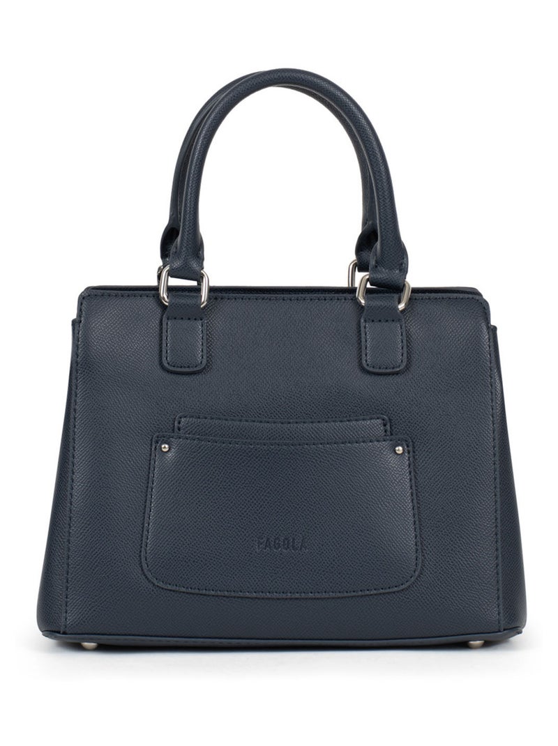 Sac porté main 2 poignées Tessa Femme Bleu nuit - Kiabi