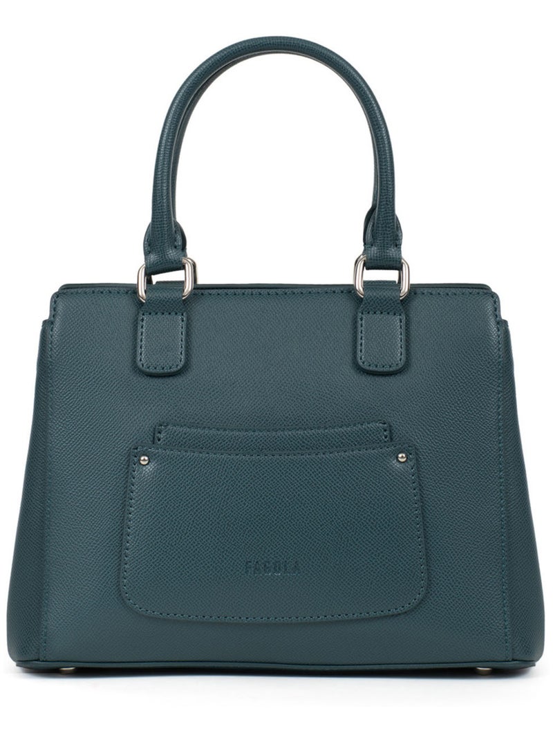 Sac porté main 2 poignées Tessa Femme Bleu pétrole - Kiabi