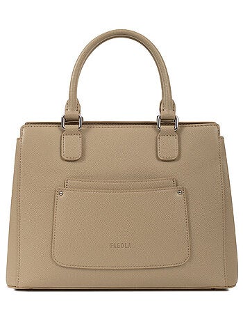 Sac porté main 2 poignées Tessa Femme Focus Bleu | FAGOLA