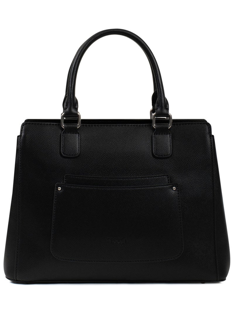 Sac porté main 2 poignées Tessa Femme Noir - Kiabi