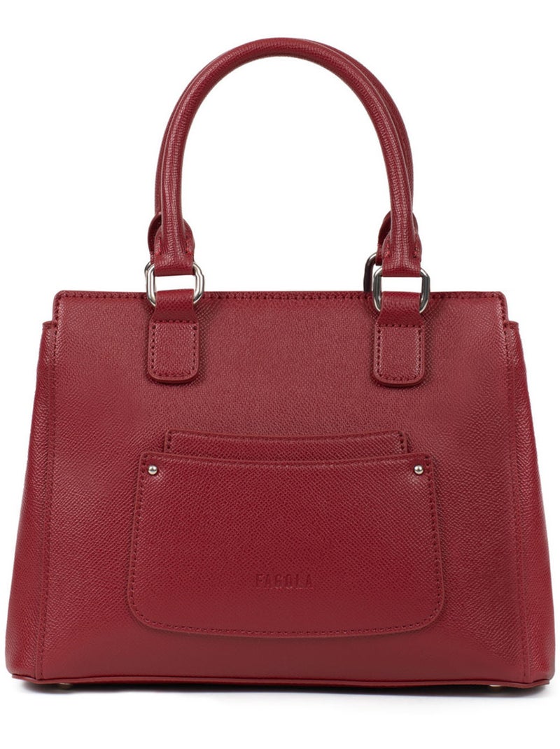 Sac porté main 2 poignées Tessa Femme Rouge carmin - Kiabi