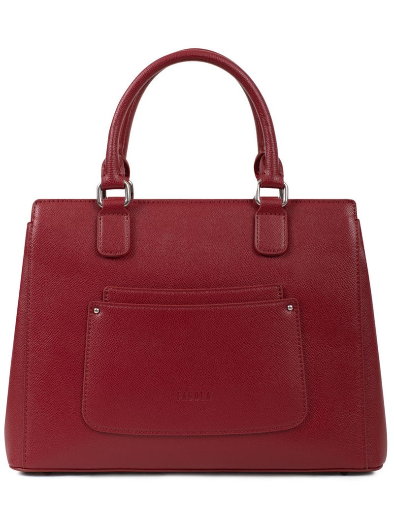 Sac porté main 2 poignées Tessa Femme Rouge carmin - Kiabi