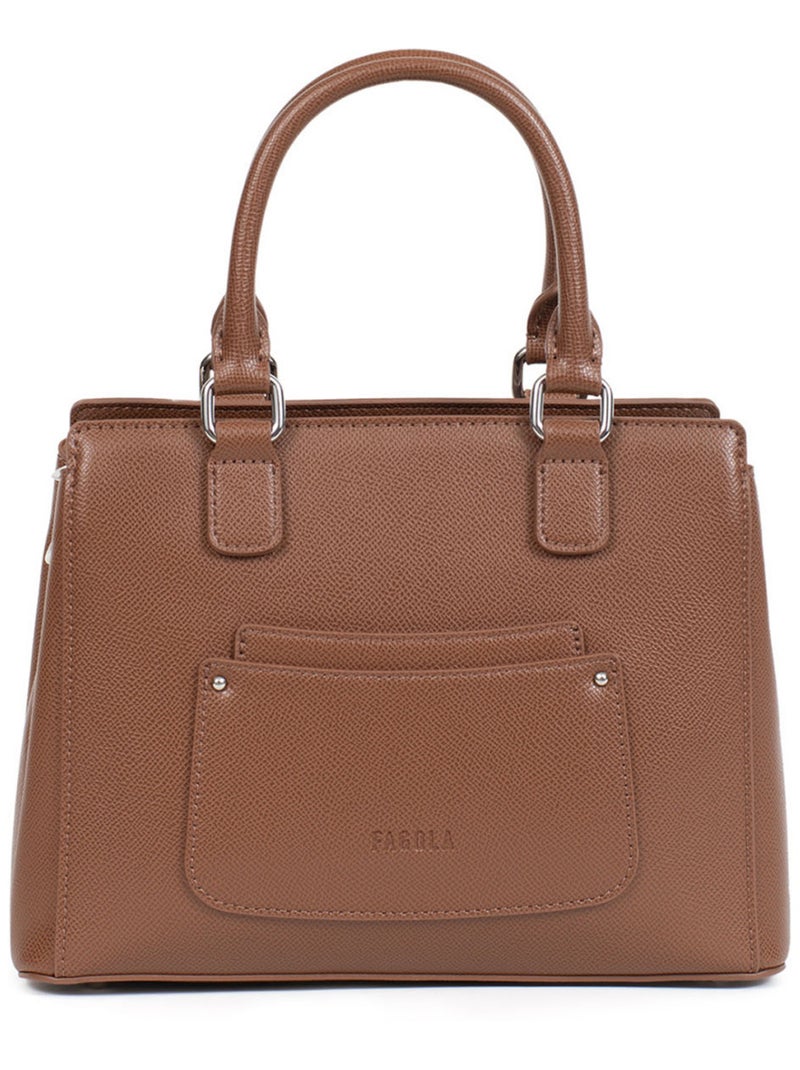 Sac porté main 2 poignées Tessa Femme Terracotta - Kiabi