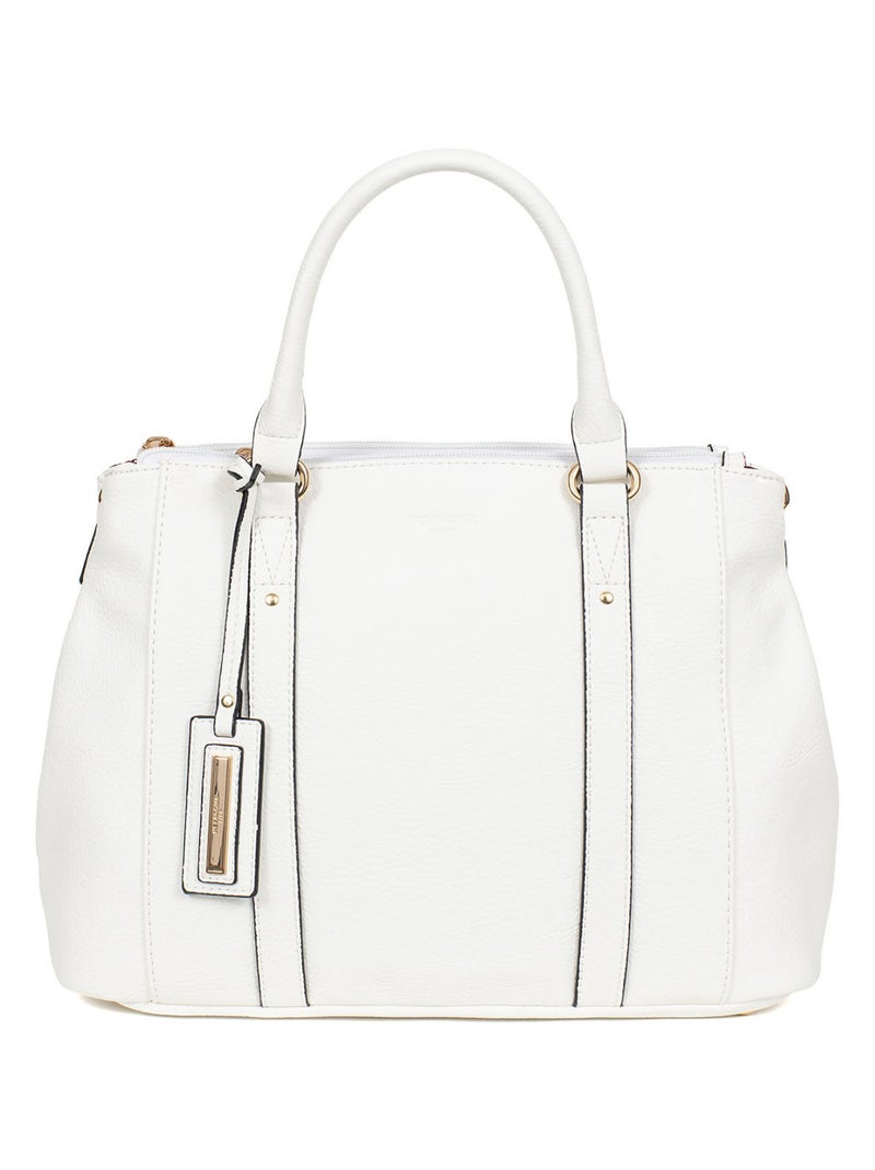 Sac porté main 2 poignées TOSCANE Blanc - Kiabi