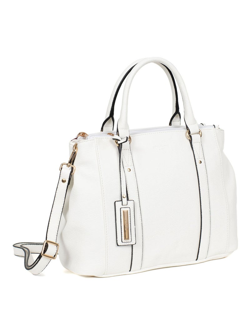 Sac porté main 2 poignées TOSCANE Blanc - Kiabi