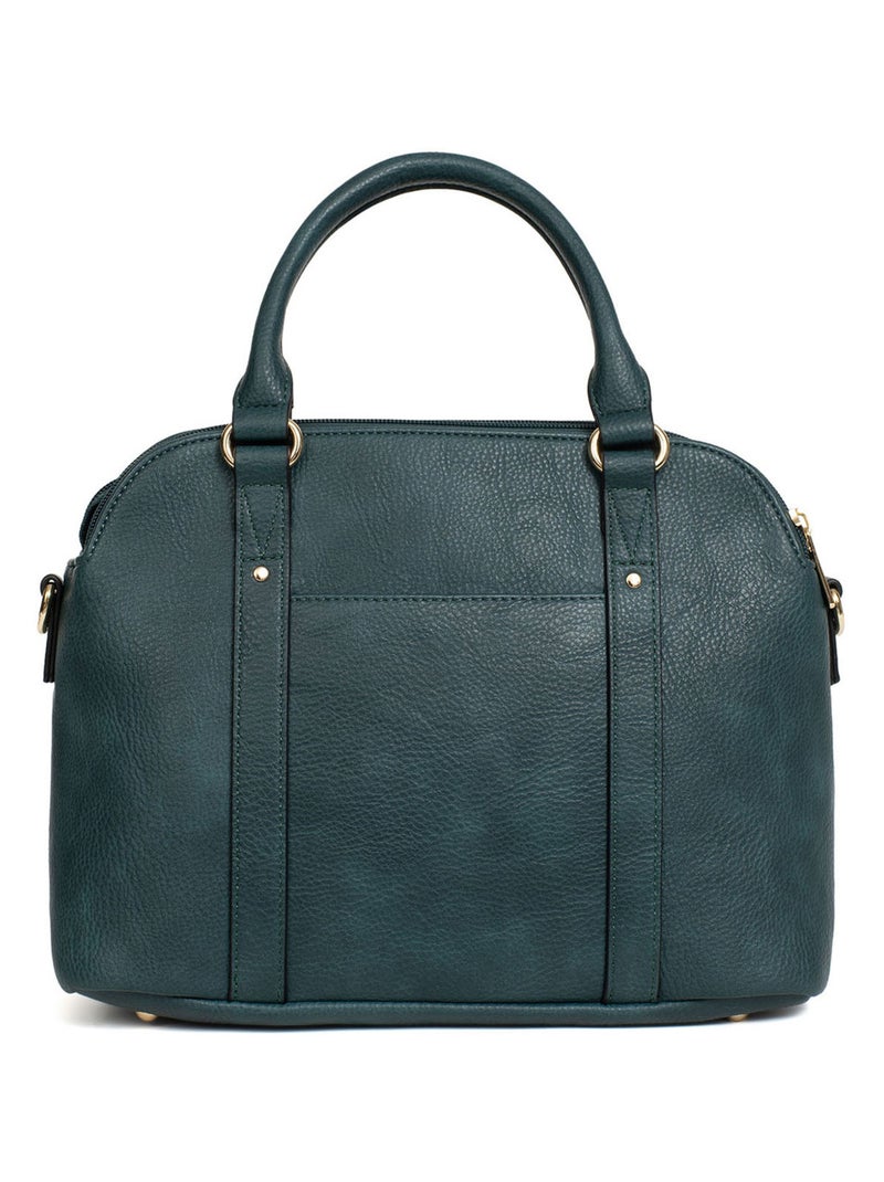 Sac porté main 2 poignées TOSCANE Bleu pétrole - Kiabi