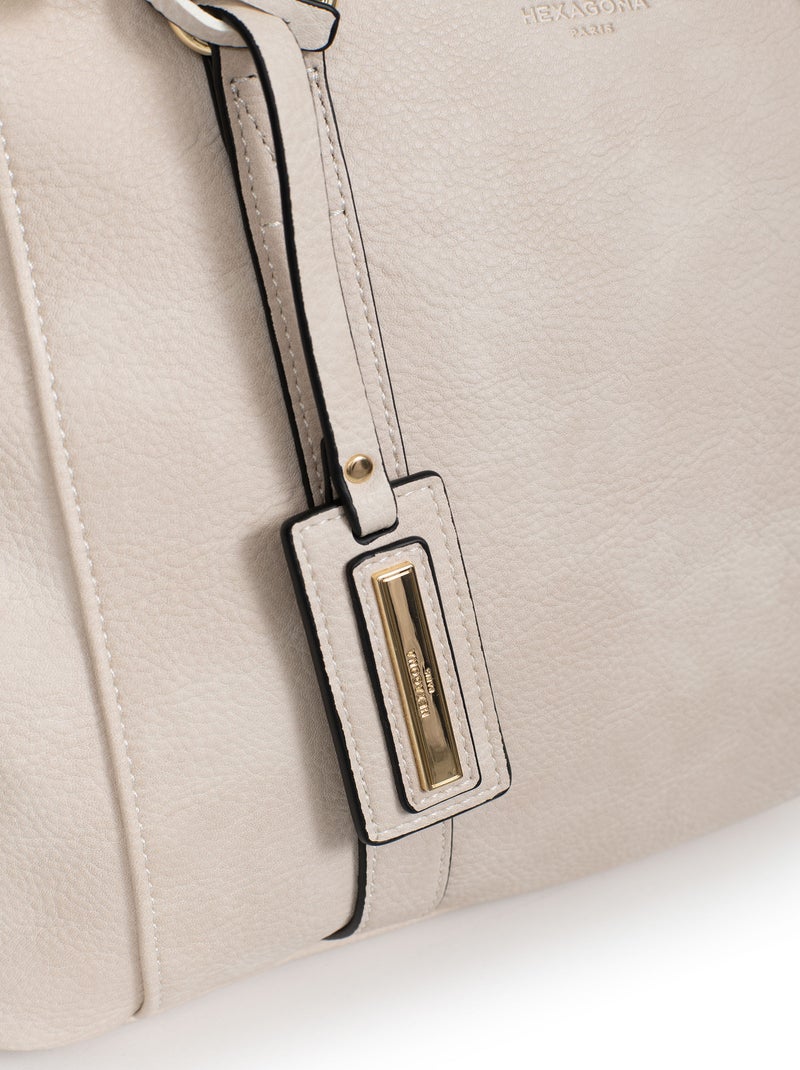 Sac porté main 2 poignées TOSCANE Ivoire - Kiabi