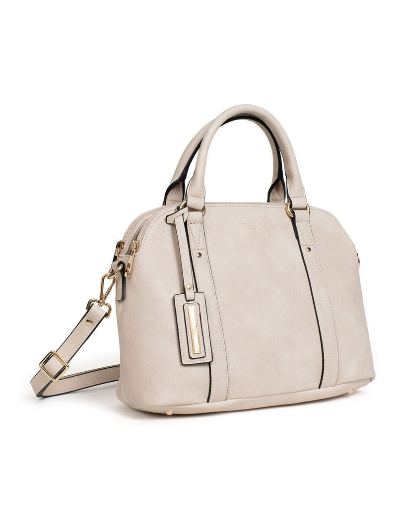 Sac porté main 2 poignées TOSCANE Ivoire - Kiabi