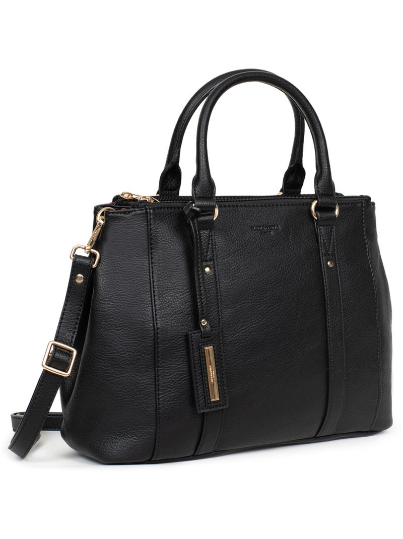 Sac porté main 2 poignées TOSCANE Noir - Kiabi