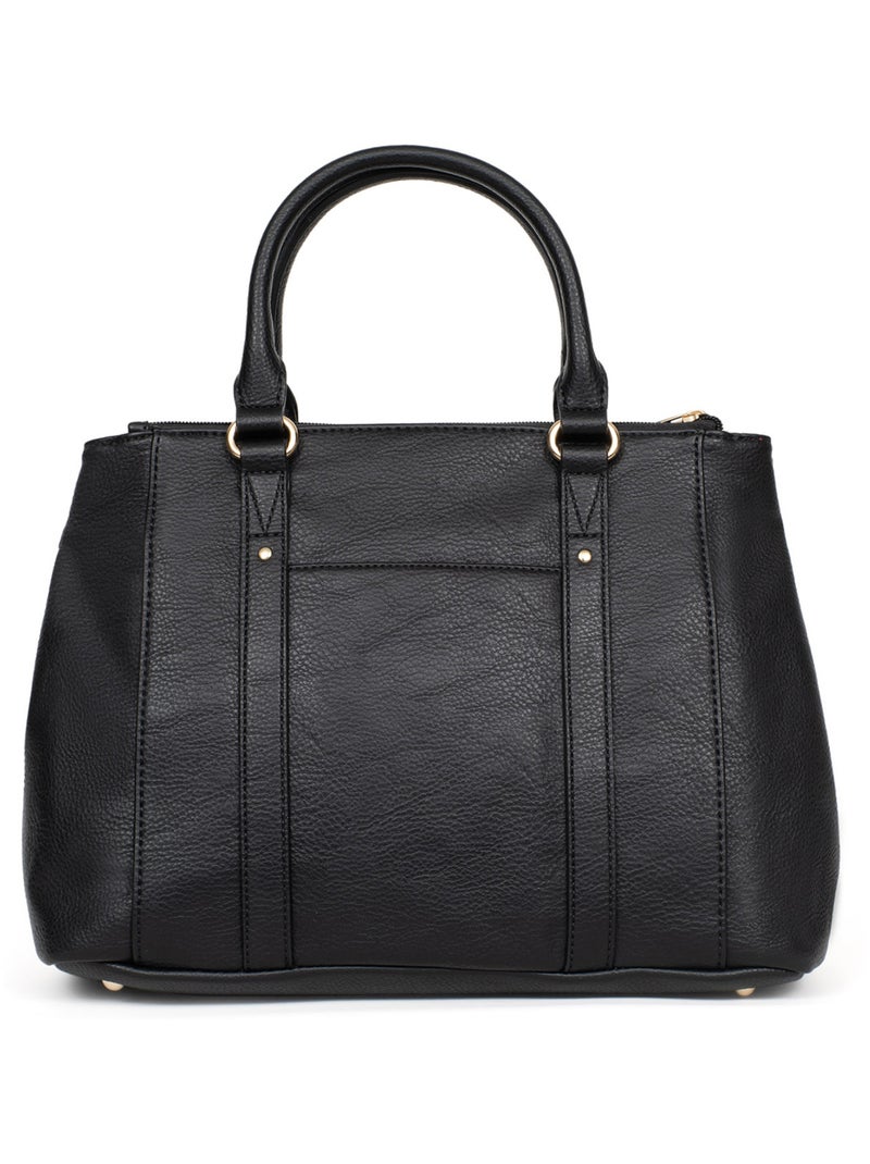 Sac porté main 2 poignées TOSCANE Noir - Kiabi