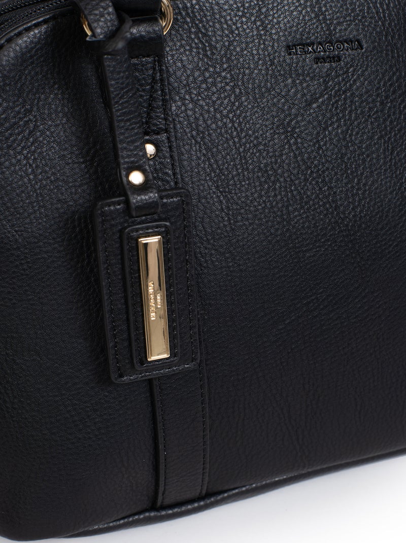 Sac porté main 2 poignées TOSCANE Noir - Kiabi