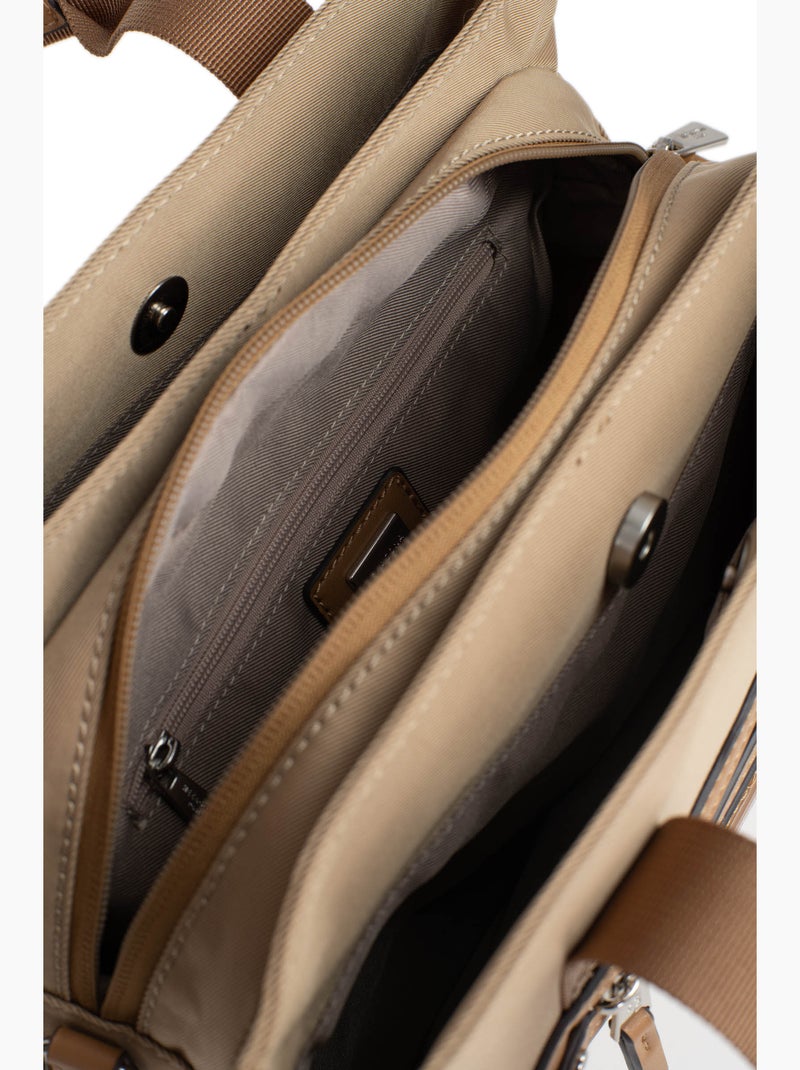 Sac porté main 2 poignées YONA Beige sable - Kiabi