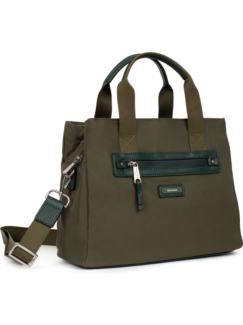 Sac porté main 2 poignées YONA Kaki - Kiabi