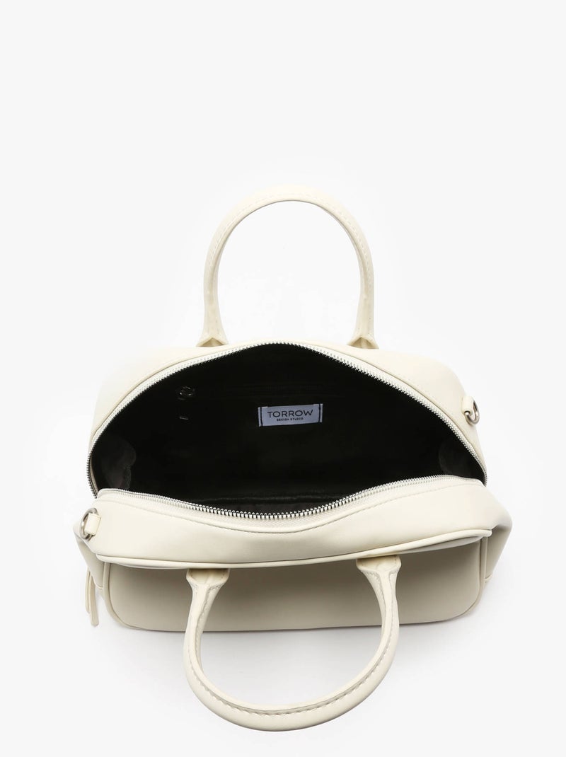 Sac Porté Main Born Torrow Toile Enduite Beige - Kiabi