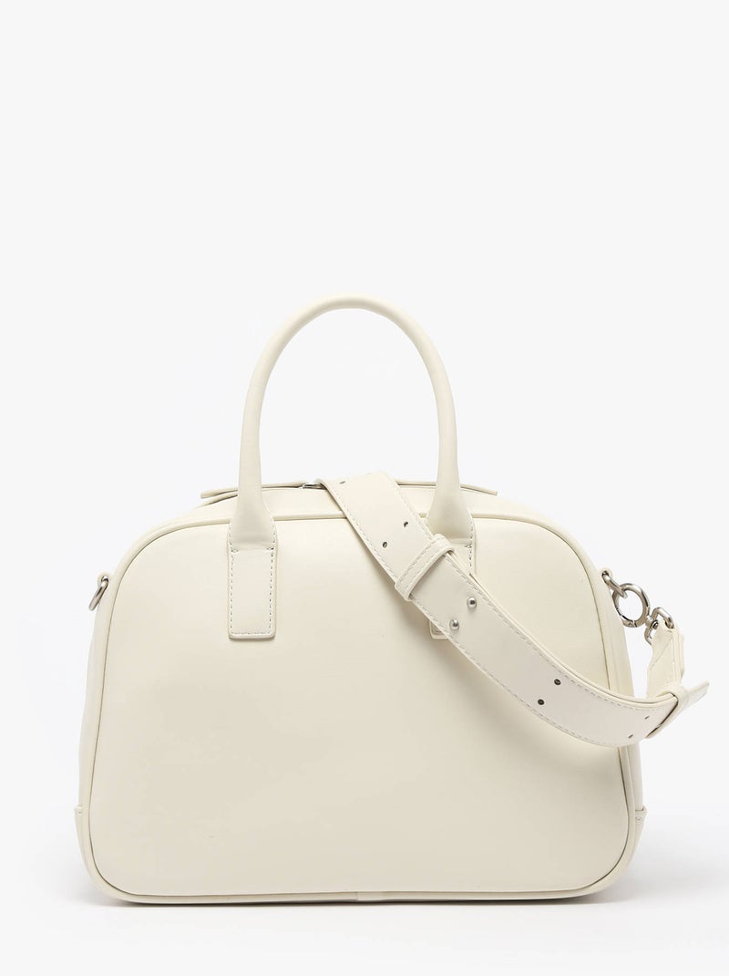 Sac Porté Main Born Torrow Toile Enduite Beige - Kiabi