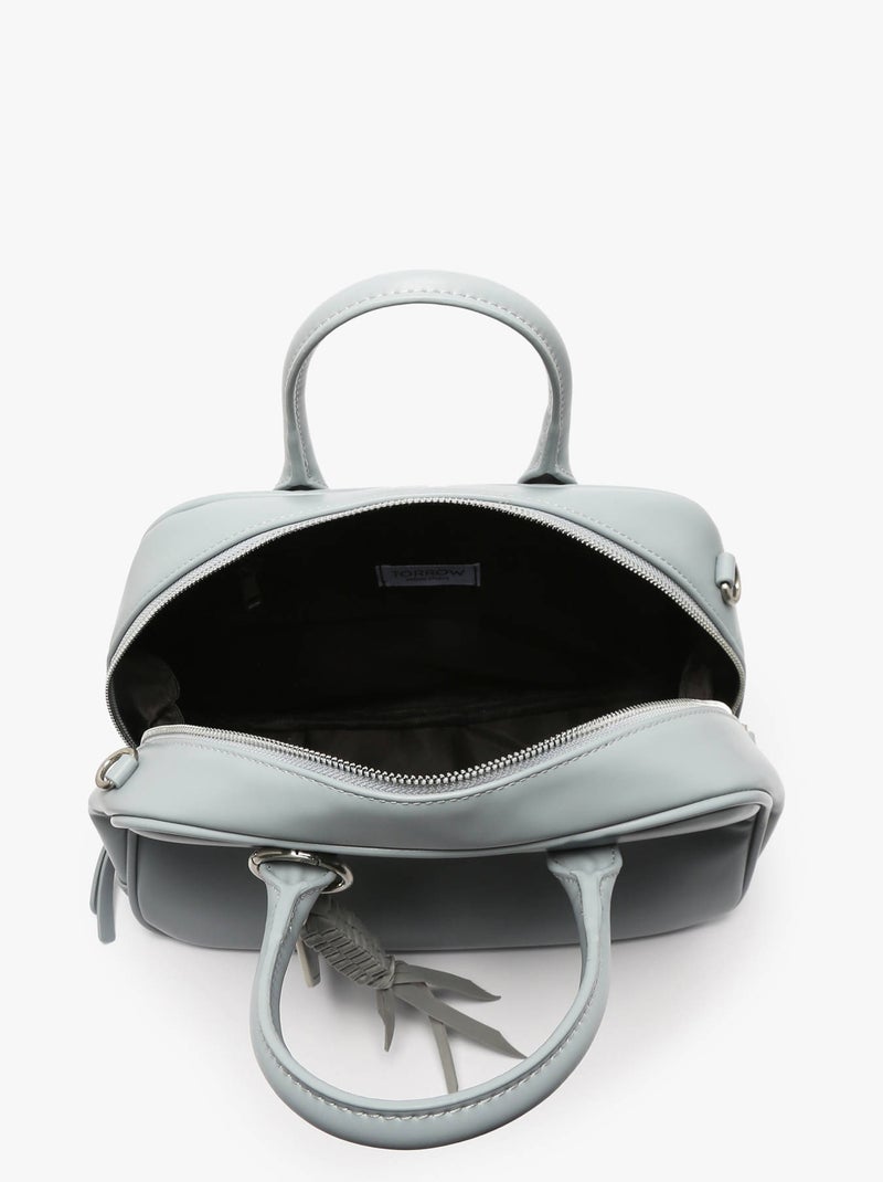 Sac Porté Main Born Torrow Toile Enduite Bleu gris - Kiabi