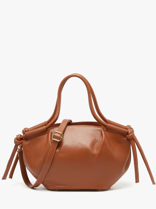 Sac porté main caviar cuir milano cuir de vachette - Kiabi Sac porté main caviar cuir milano cuir de vachette - Kiabi