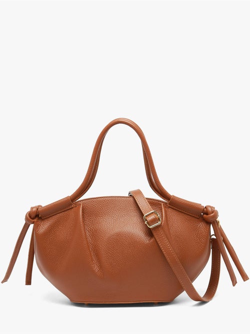 Sac porté main caviar cuir milano cuir de vachette - Kiabi Sac porté main caviar cuir milano cuir de vachette - Kiabi