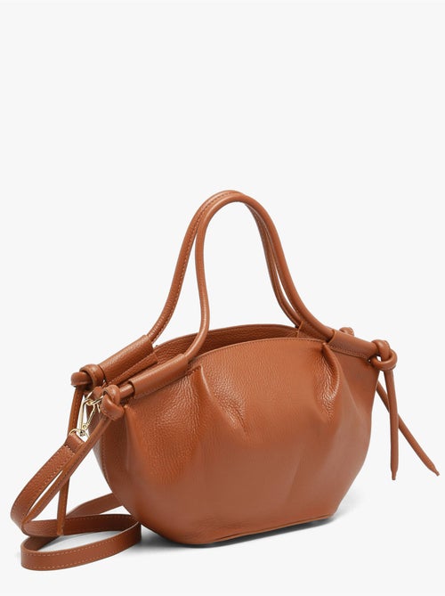 Sac porté main caviar cuir milano cuir de vachette - Kiabi Sac porté main caviar cuir milano cuir de vachette - Kiabi