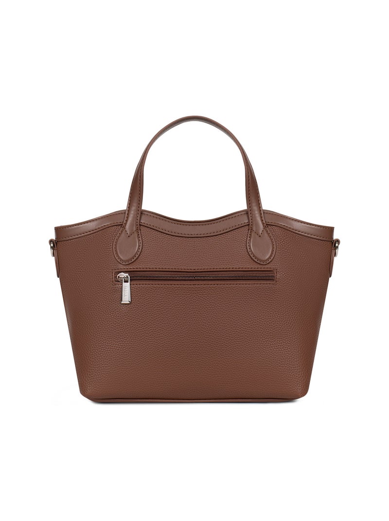 Sac porté main ciara | fagola Marron chocolat - Kiabi