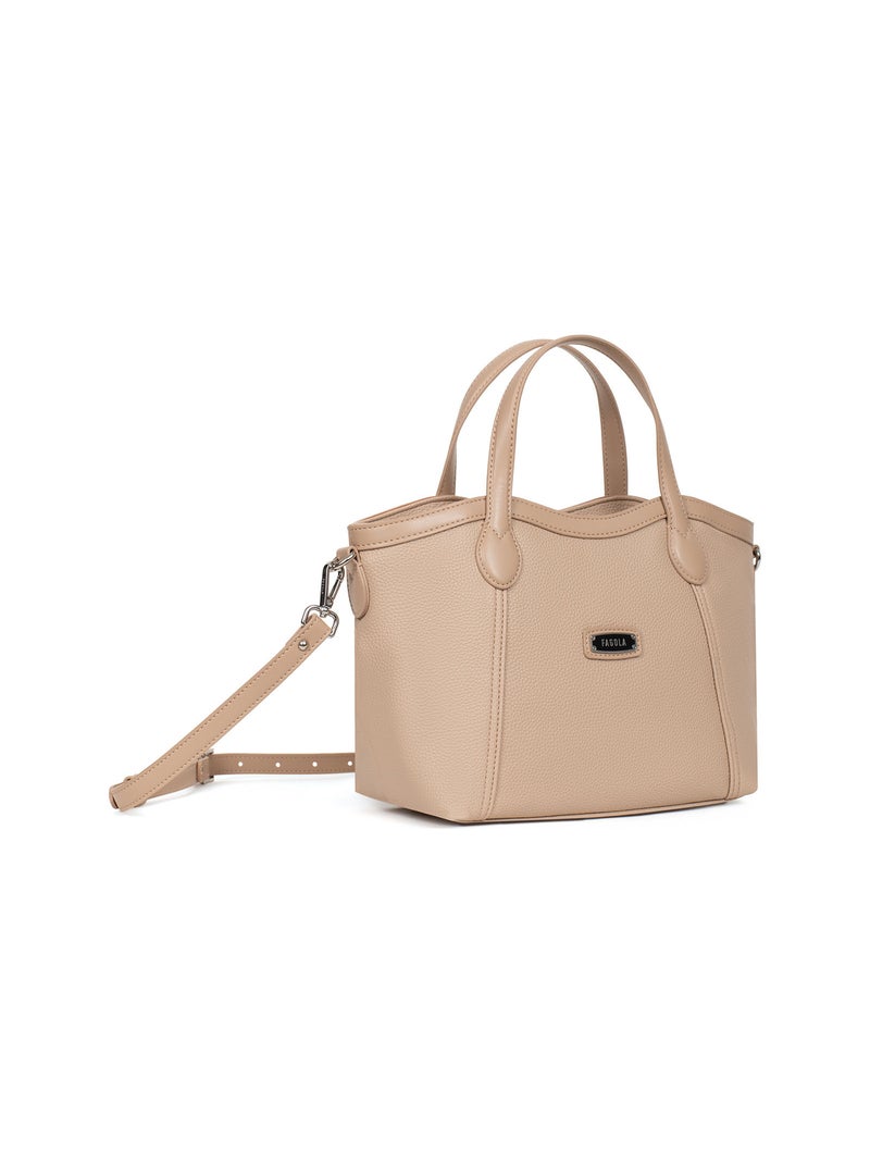 Sac porté main ciara | fagola Sable - Kiabi