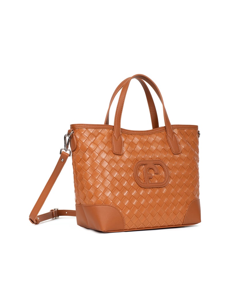 Sac porté main daphné | fagola Marron caramel - Kiabi