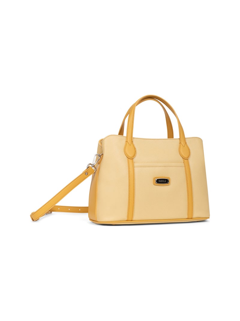 Sac porté main flavia | fagola Jaune - Kiabi