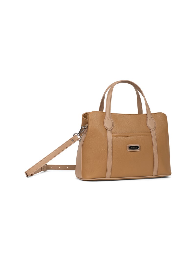 Sac porté main flavia | fagola Taupe - Kiabi