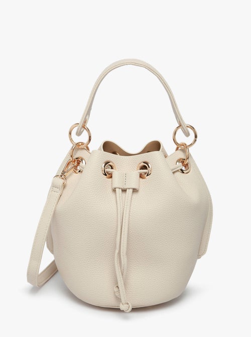Sac Porté Main Grained Miniprix Toile Enduite - Kiabi