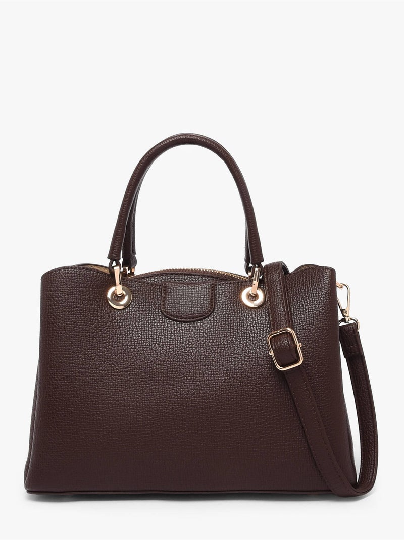 Sac porté main sable gallantry toile enduite Marron caramel - Kiabi